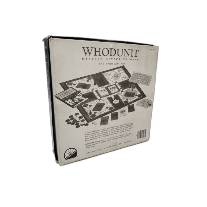 Whodunit Mystery Detective Game - Selchow & Righter 1985 - Jeu Enquête
