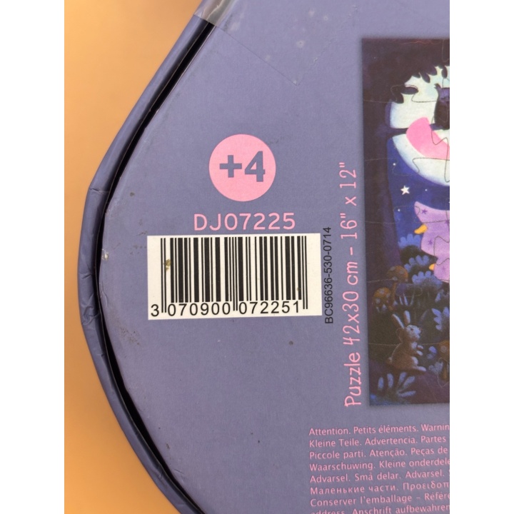 Puzzle Fée et Licorne - Djeco - 36 pcs 4 ans Silhouette