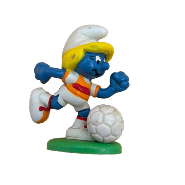 Figurine Schtroumpf Footballeur - Schleich Peyo 1982