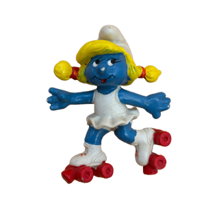 Figurine Schtroumpfette Roller - Schleich - 1980 PEYO