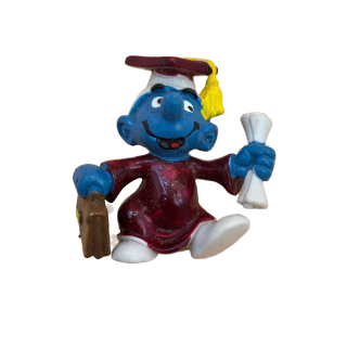 Figurine Schtroumpf Diplomé - Peyo - 5cm PVC