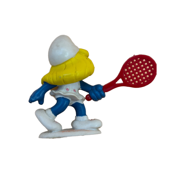 Figurine Schtroumpfette Tennis - Schleich - 6cm 1981