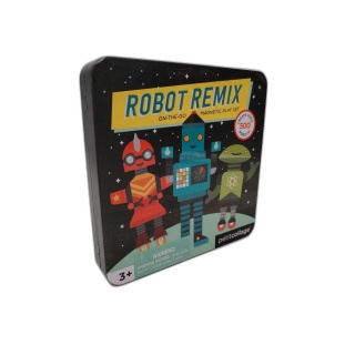 Robot Remix - Petit Collage - Jeu Magnétique Créatif +500 Robots - Boî