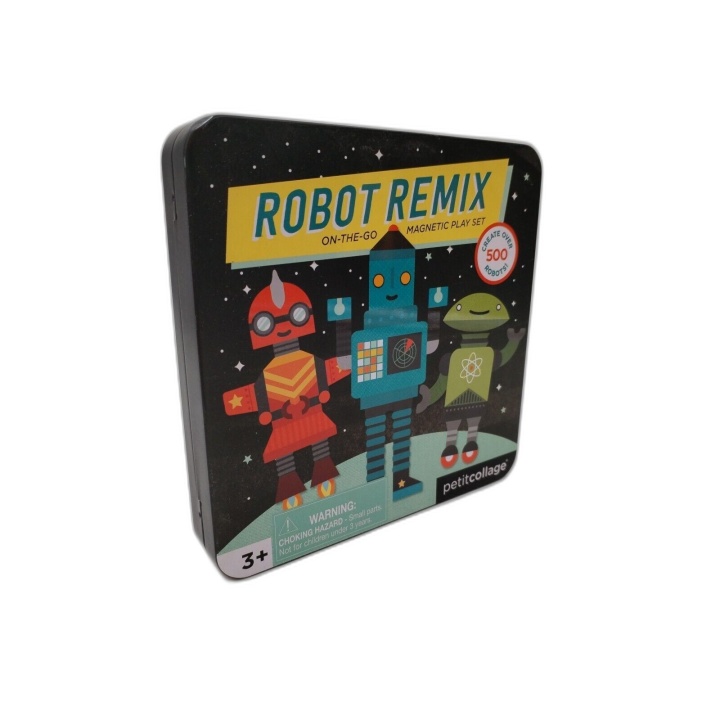 Robot Remix - Petit Collage - Jeu Magnétique Créatif +500 Robots - Boî