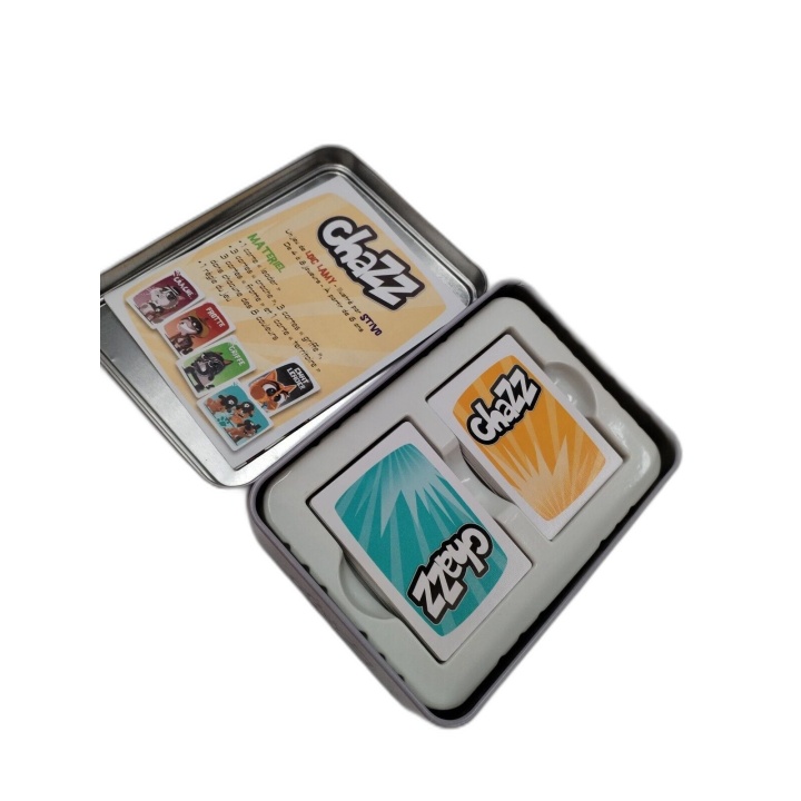 Chazz - Cocktail Games - Jeu de Cartes Familial Boîte Métal - 2 Joueur