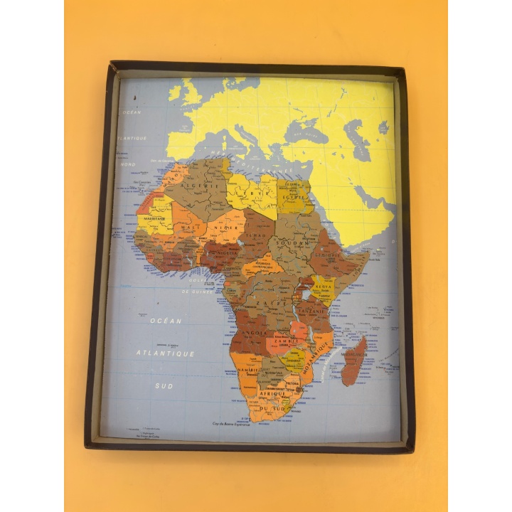 Puzzle Carte Afrique - Michèle Wilson - Bois Découpé Main