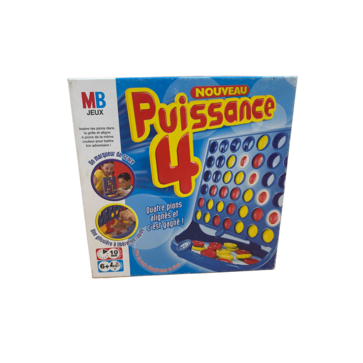 Règle Originale Puissance 4 - Notice Authentique MB Jeux d'Époque