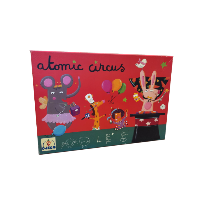 Atomic Circus - Djeco - Jeu cartes 4 ans 2-4 j