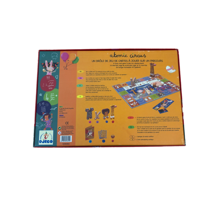 Atomic Circus - Djeco - Jeu cartes 4 ans 2-4 j