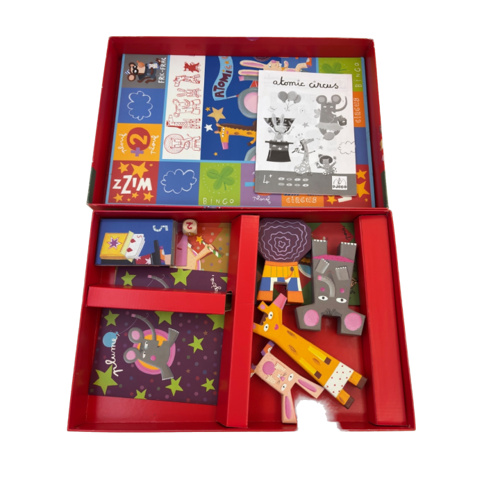 Atomic Circus - Djeco - Jeu cartes 4 ans 2-4 j