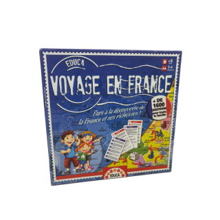 Voyage en France - Educa - Jeu Quizz Famille 8 ans 2-4 j
