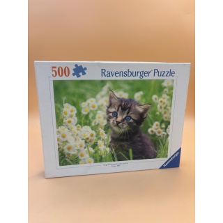 Kitten in the Meadow - Ravensburger - Puzzle 500 pièces Chaton