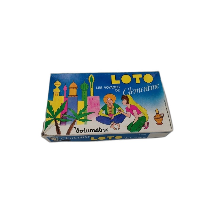 Loto Les Voyages de Clémentine - Volumétrix - Jeu Enfant Vintage - Occ
