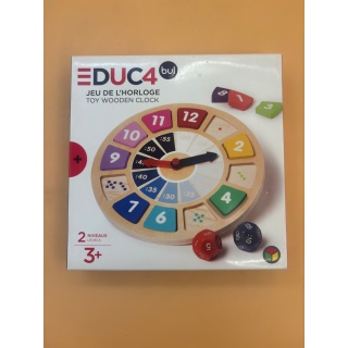 Jeu de l'Horloge - Educ4bul - Horloge Bois Éducatif 3 ans