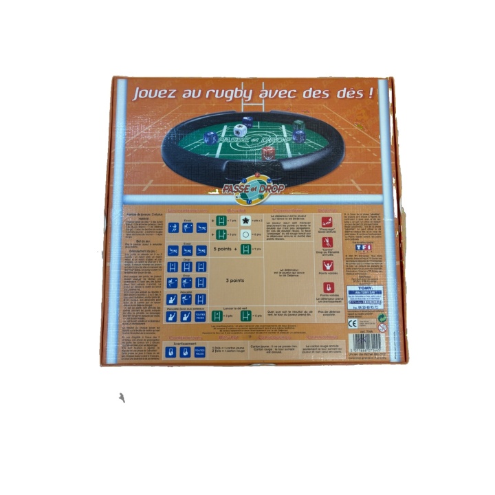 Passe et Drop - TOMY - Jeu Dés Rugby 8 ans 2-4 j