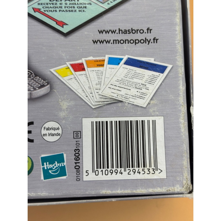 Monopoly France - Hasbro - Jeu Stratégie 8 ans 2-6 j