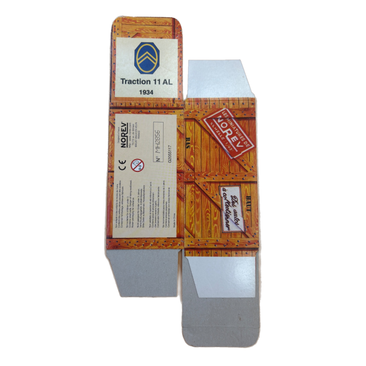 Traction 11 AL 1934 - Norev - Boîte Carton Rangement Miniature