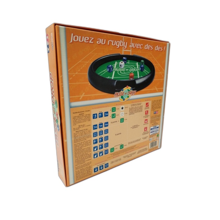 Passe et Drop - Tomy - Jeu de Société Rugby Dés 2-4 Joueurs - 8 ans -