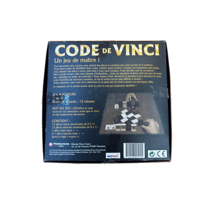 Code de Vinci - Winning Moves - Jeu Réflexion 7 ans 2-4 j