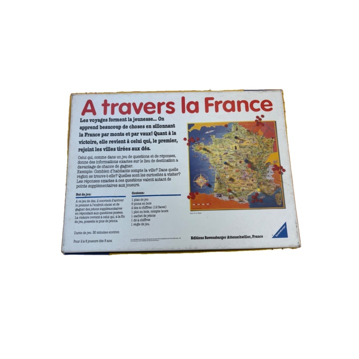 À travers la France - Ravensburger - Jeu famille 8 ans 2-6 j