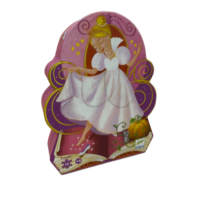 Puzzle Cendrillon Djeco 36 pièces - Silhouette Princesse