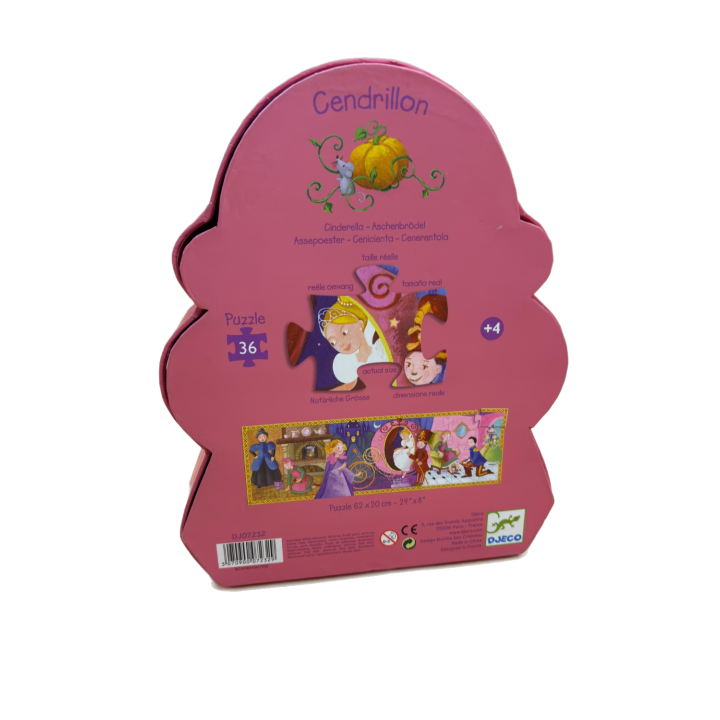 Puzzle Cendrillon Djeco 36 pièces - Silhouette Princesse