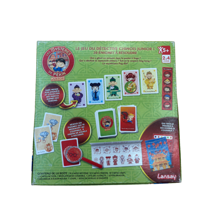 Les Mystères de Pékin Junior - Lansay - Jeu Enquête 5+ 2-4j