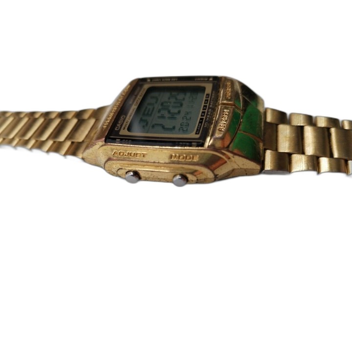 Montre Casio Data Bank Illuminator Dorée - Vintage Rétro - Occasion - 