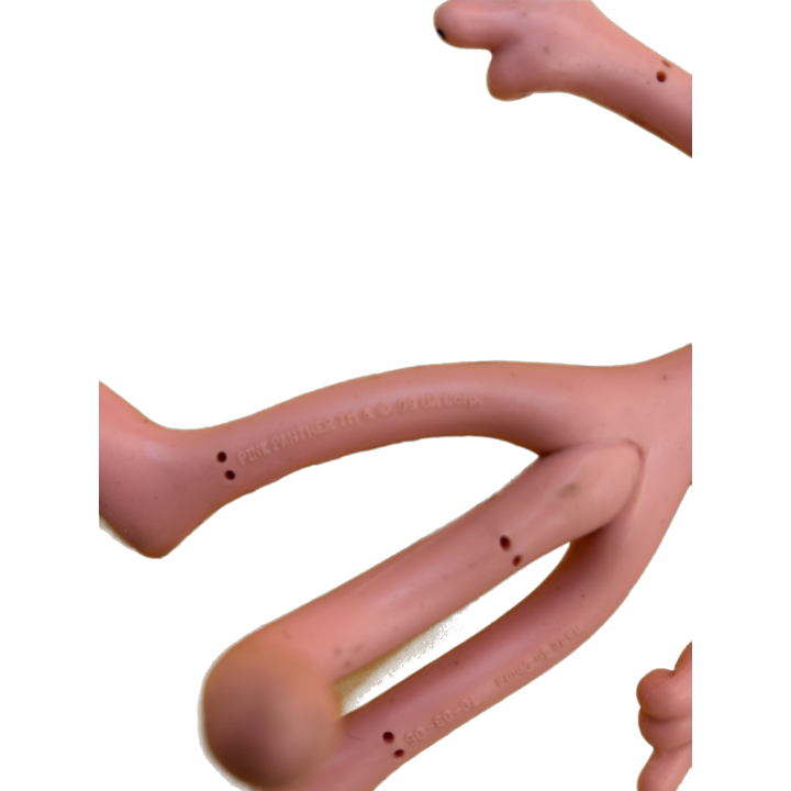Figurine Panthère Rose - 12cm - Plastique souple