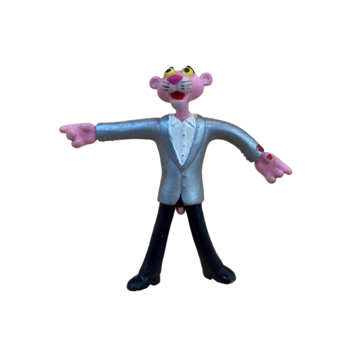 Figurine Panthère Rose - MGM - 10cm Plastique Flexible