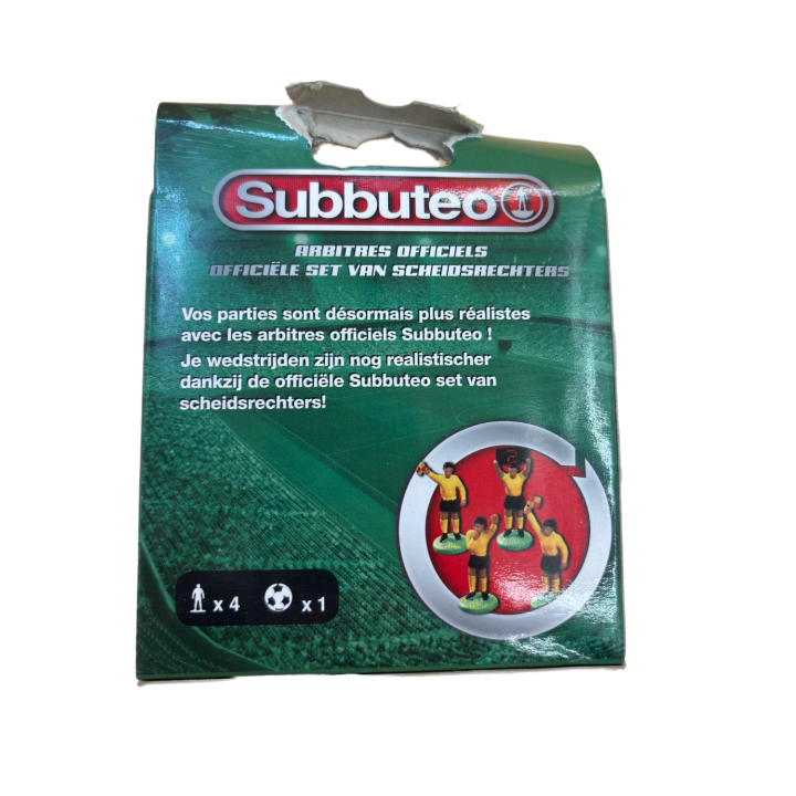Subbuteo Arbitres Officiels - Set 4 Figurines + Ballon