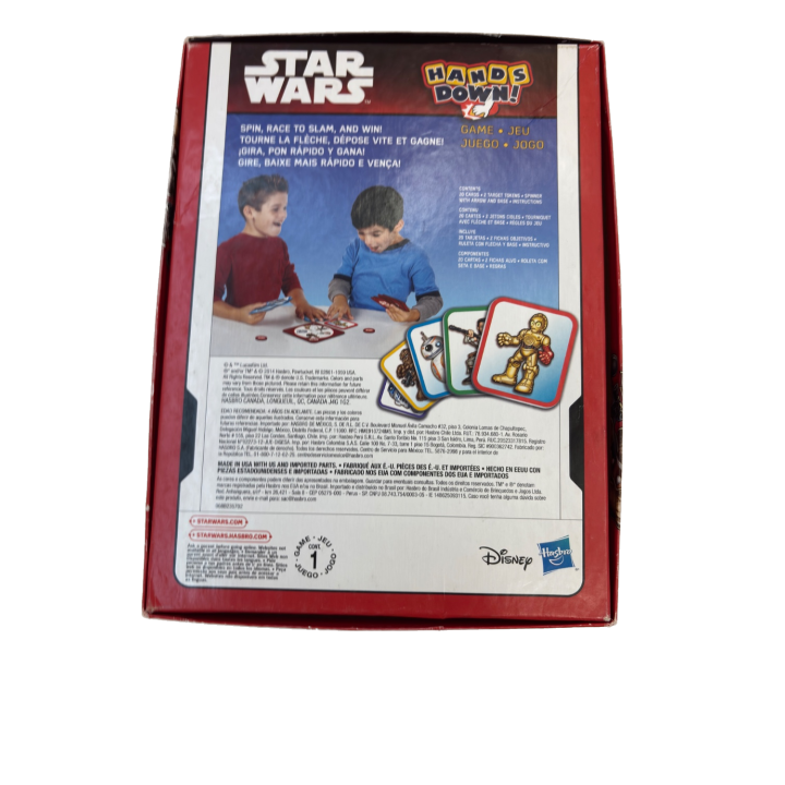 Star Wars Hands Down - Hasbro - Jeu Réflexes 4 ans 2 j