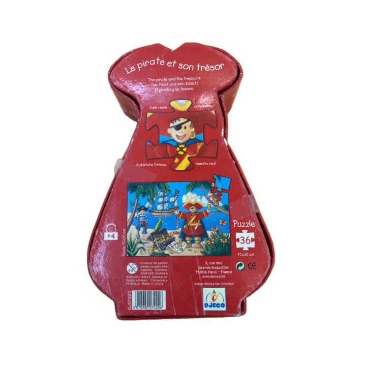 Puzzle Le Pirate et son Trésor - Djeco - 36 Pièces 4 ans