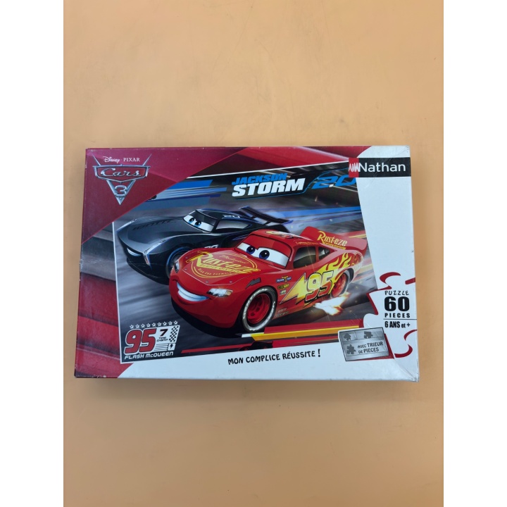 Puzzle Cars 3 Nathan 60 Pièces - Flash McQueen Jackson Storm