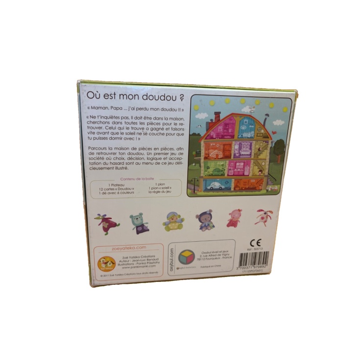 Où est mon doudou ? - Oxybul - Jeu société 2 ans 2-4 joueurs