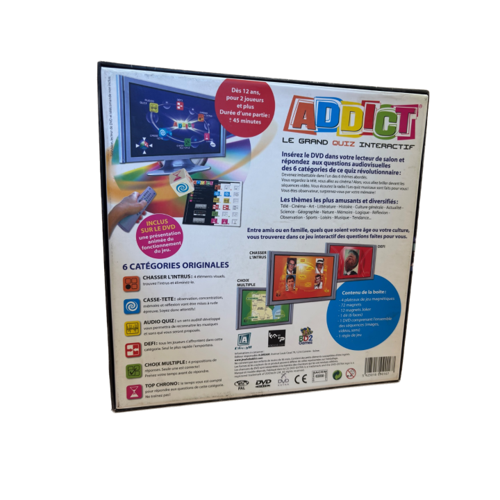 Addict - TF1 Games - Jeu Quiz Interactif DVD 12 ans 2-4 j