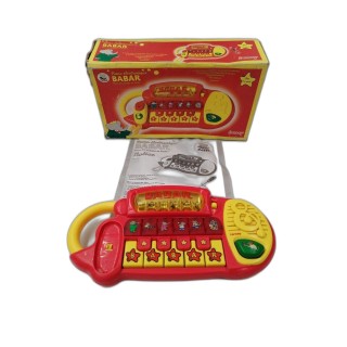 Piano Électronique Babar Lansay - Jouet Musical Éveil Vintage - Dès 12