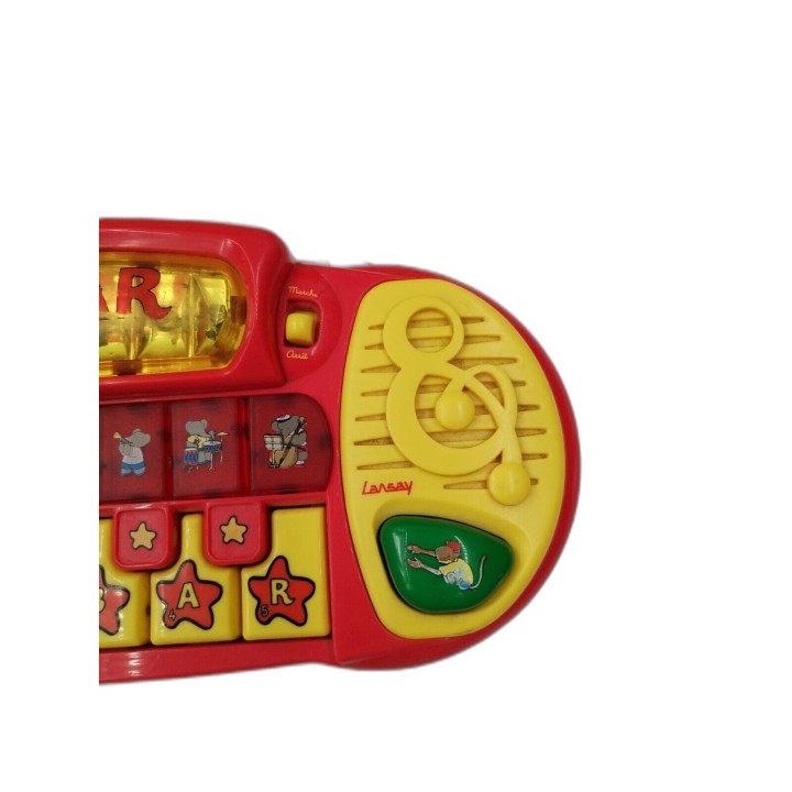 Piano Électronique Babar Lansay - Jouet Musical Éveil Vintage - Dès 12