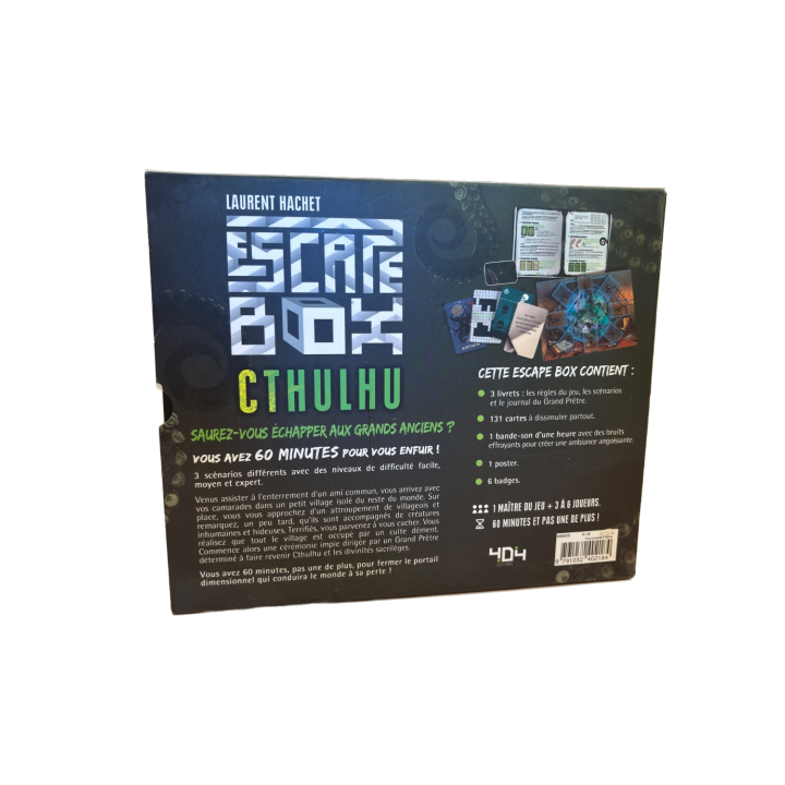 Escape Box Cthulhu - 404 Éditions - Escape Game 3-6 j 60min