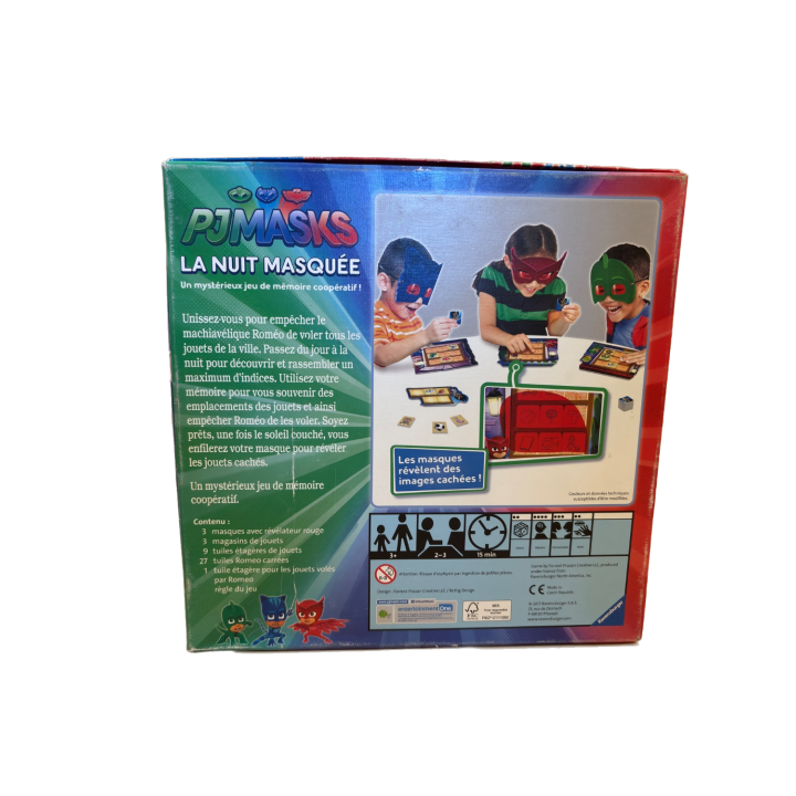 PJ Masks La Nuit Masquée - Ravensburger - Jeu mémoire 3+ ans