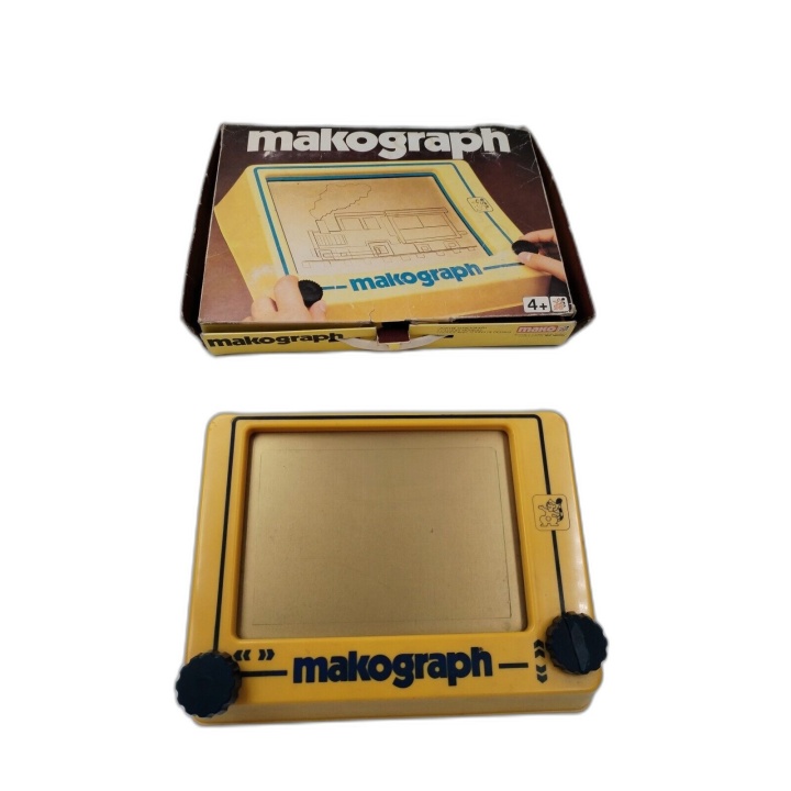 Makograph Mako - Ardoise Magique Vintage Télécran Dessin - Jouet Rétro