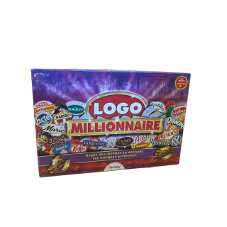 Logo Millionnaire - Lansay - Jeu Famille Quizz 8 ans 2-6 j