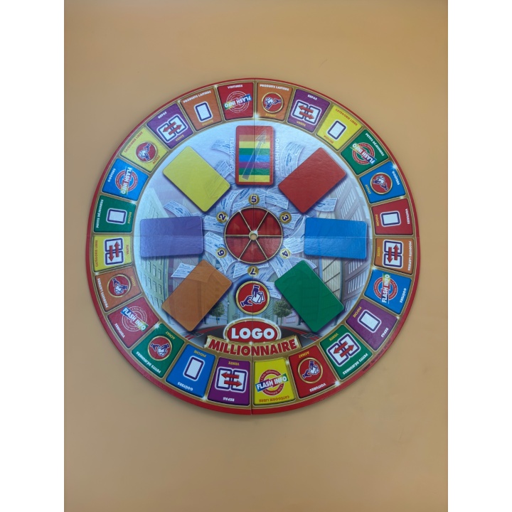 Logo Millionnaire - Lansay - Jeu Famille Quizz 8 ans 2-6 j