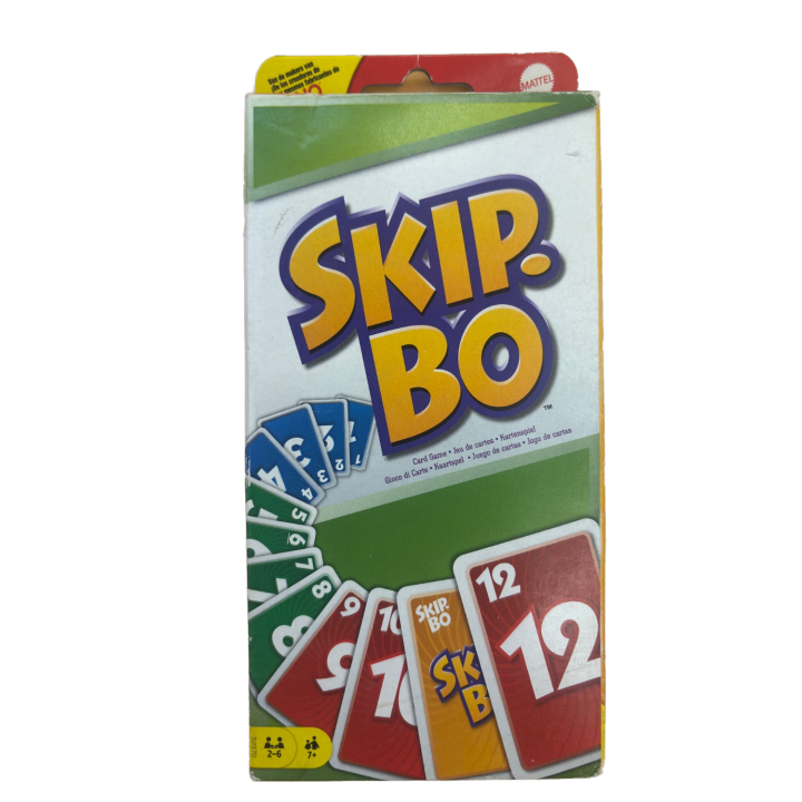 Skip-Bo - Mattel - Jeu Cartes Famille 7 ans 2-6 j