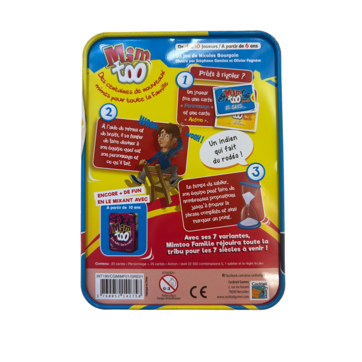 Mim too Famille - Cocktail Games - Jeu Ambiance 6 ans 4-10 j