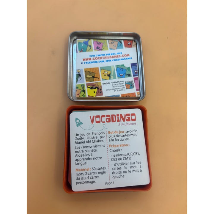 Vocadingo - Cocktail Games - Jeu Vocabulaire 6 ans 2-6 j