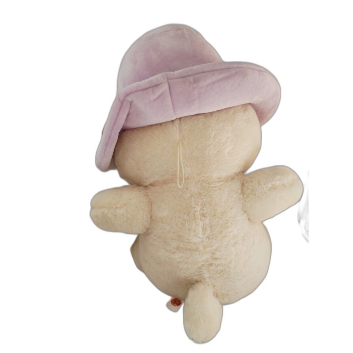 Peluche Ours Géante 55 cm Tommy Toys - Chapeau Sequins Rose - Neuve av