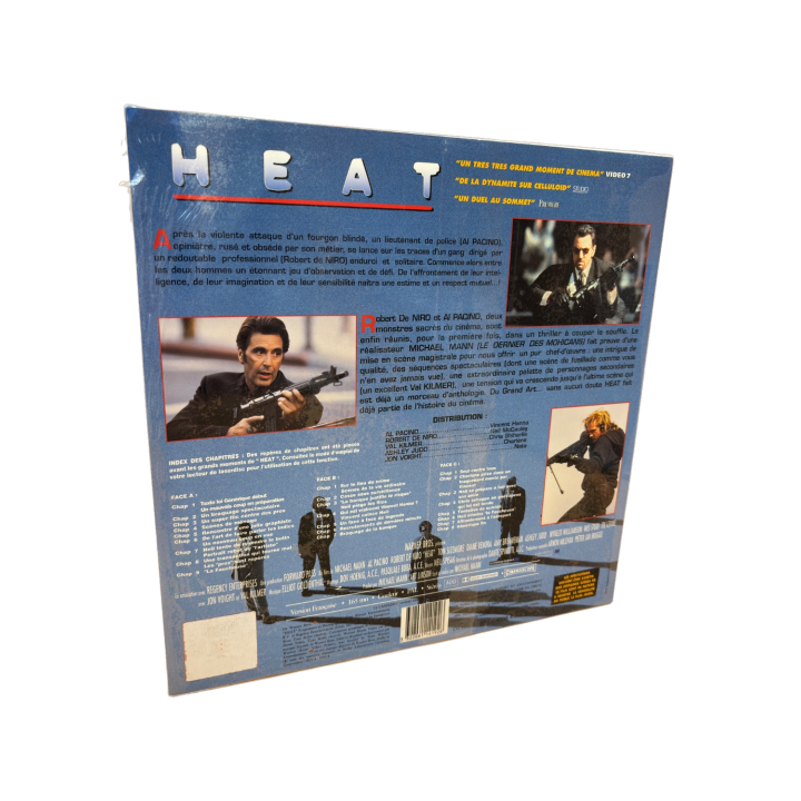 Heat - Warner Bros - LaserDisc PAL Stéréo VF - Pacino De Niro