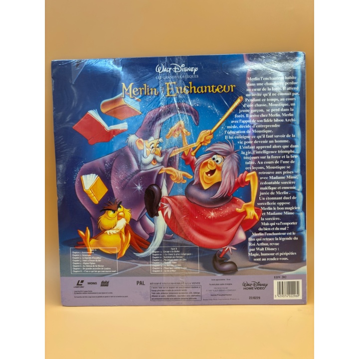 Merlin l'Enchanteur - Disney - LaserDisc PAL Français Scellé