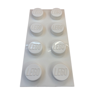 LEGO Boîte de Rangement Brique 2x4 Blanc - Conteneur Officiel